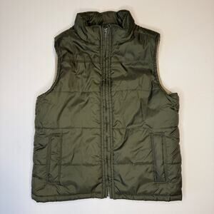 Gymboree Green Puffer Vest Size Small 5-6 Year Old